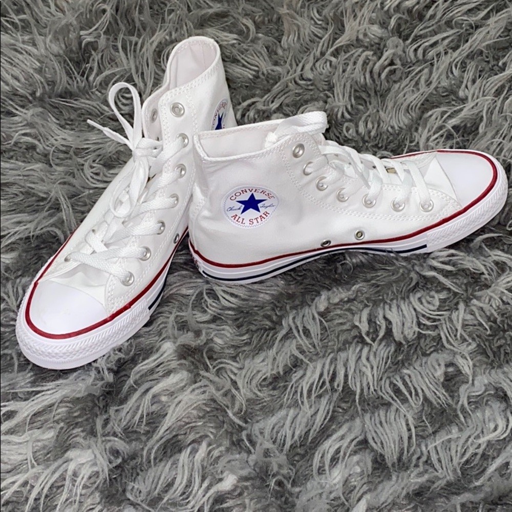 Brand new white converse